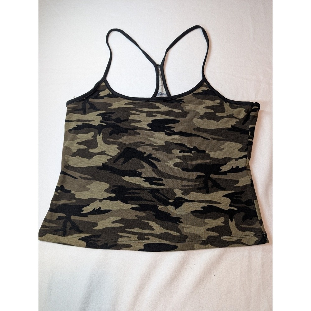 Halara‎ Camo Print Racerback Crop Tank Top